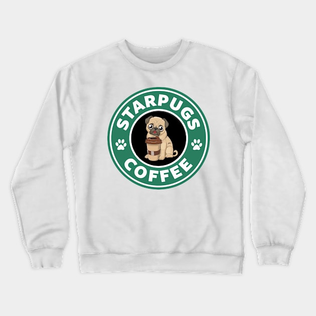 Starpugs Coffee Logo Crewneck Sweatshirt by FUNNYTIMES